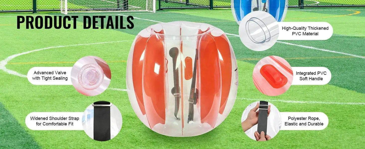 Vevor 2-Pack 2/3Ft Inflatable Bumper Balls for Kids and Teens Durable PVC Body Sumo Zorb Balls Human Hamster Bubble Balls -  ToylandEU™