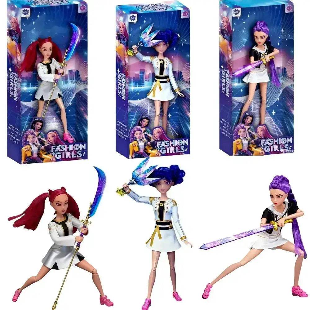 Hunting Witch Kpop Dolls Set Rumii Mira Zoe PVC Figures - ToylandEU