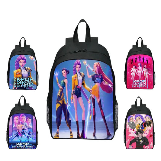 Huntrix Kpop Demon Hunters Backpack With Laptop Compartment For Students - ToylandEU