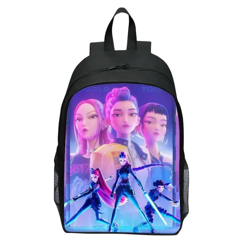 Huntrix Kpop Demon Hunters Backpack With Laptop Compartment For Students - ToylandEU