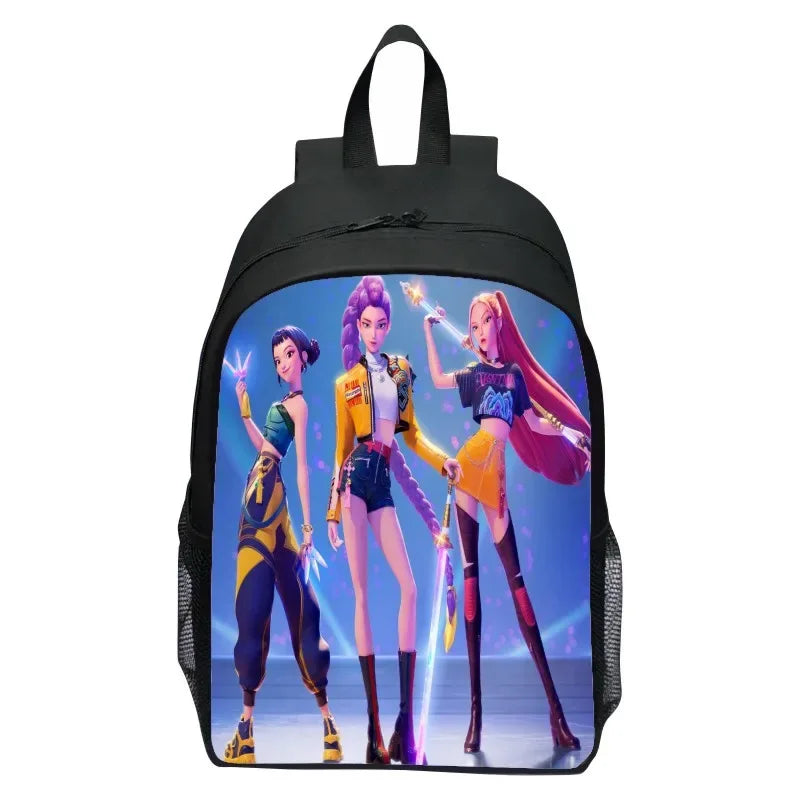 Huntrix Kpop Demon Hunters Backpack With Laptop Compartment For Students - ToylandEU