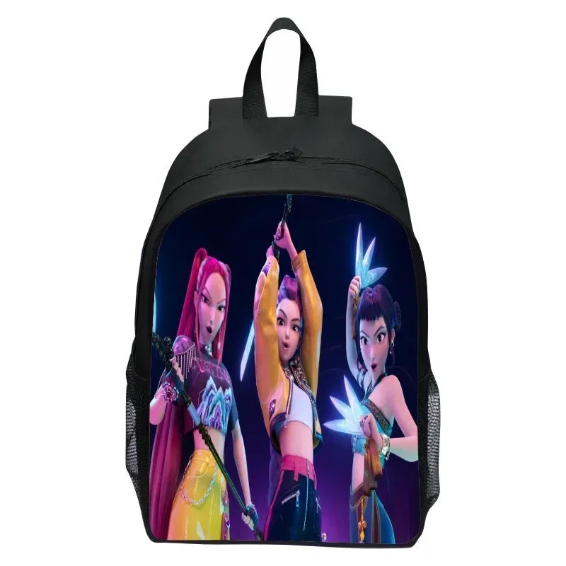 Huntrix Kpop Demon Hunters Backpack With Laptop Compartment For Students - ToylandEU