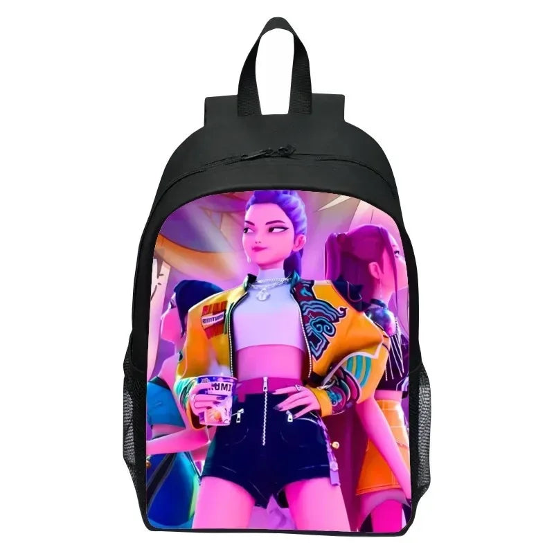 Huntrix Kpop Demon Hunters Backpack With Laptop Compartment For Students - ToylandEU