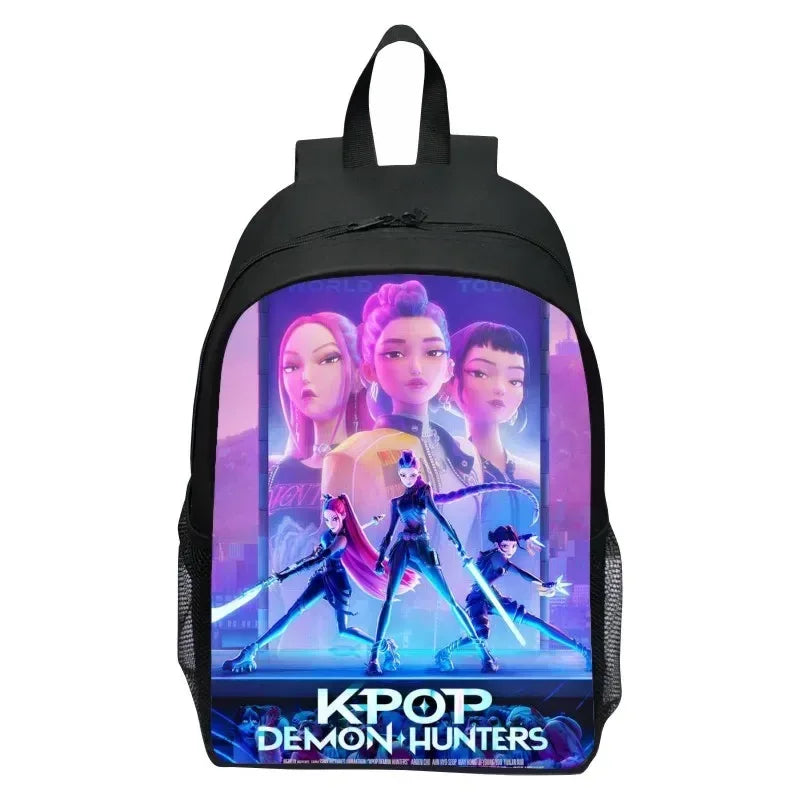 Huntrix Kpop Demon Hunters Backpack With Laptop Compartment For Students - ToylandEU