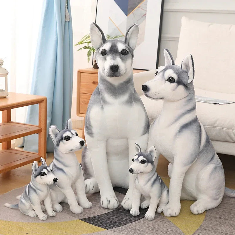 Husky Plush Toy Pillow Soft Stuffed Dog Gift For Kids - ToylandEU