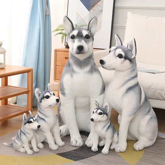 Husky Plush Toy Pillow Soft Stuffed Dog Gift For Kids - ToylandEU