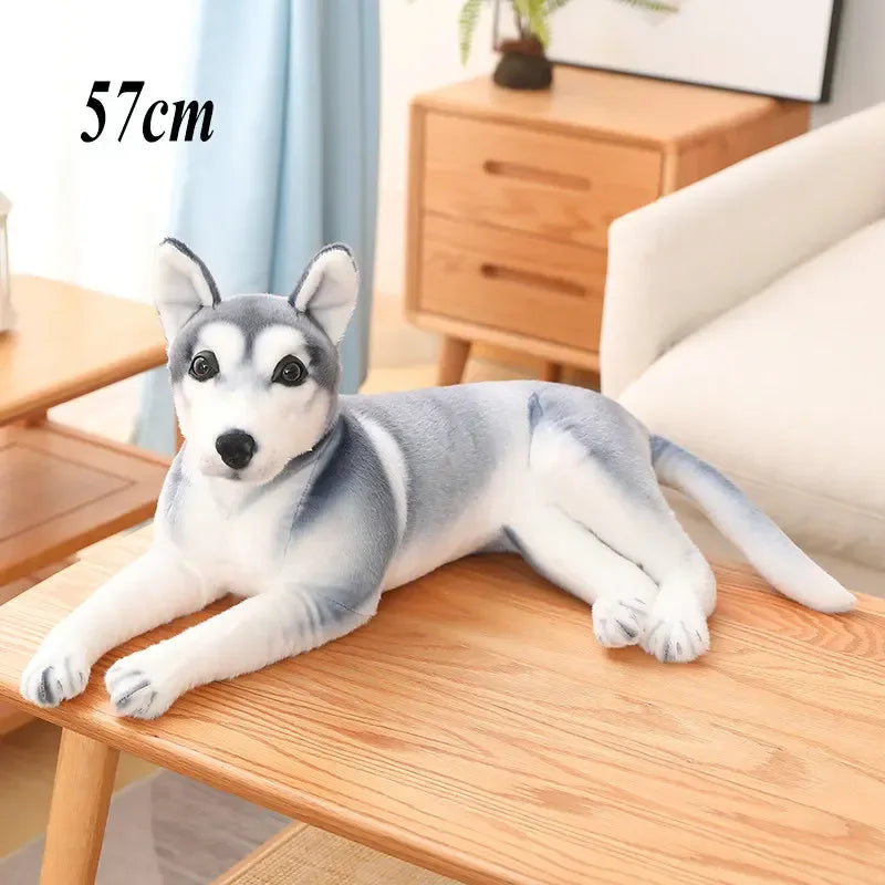 Husky Plush Toy Pillow Soft Stuffed Dog Gift For Kids - ToylandEU