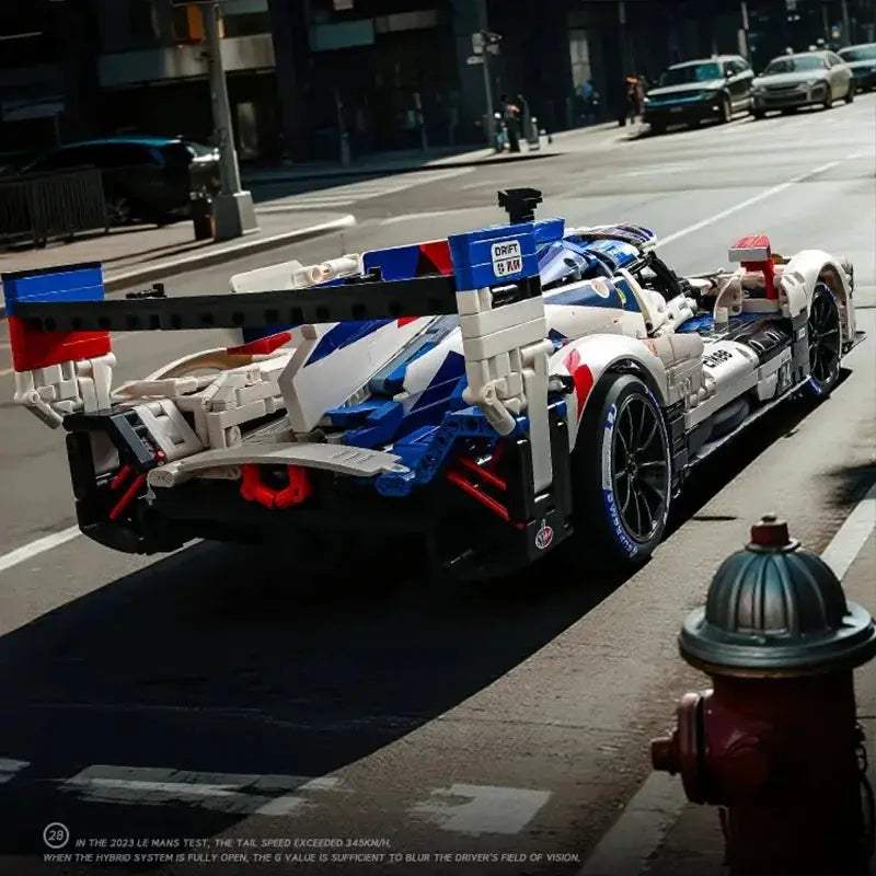 Hybrid V8 Sports Car Building Blocks Model for Desktop - ToylandEU