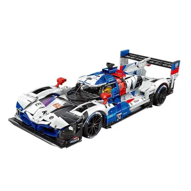 Hybrid V8 Sports Car Building Blocks Model for Desktop - ToylandEU