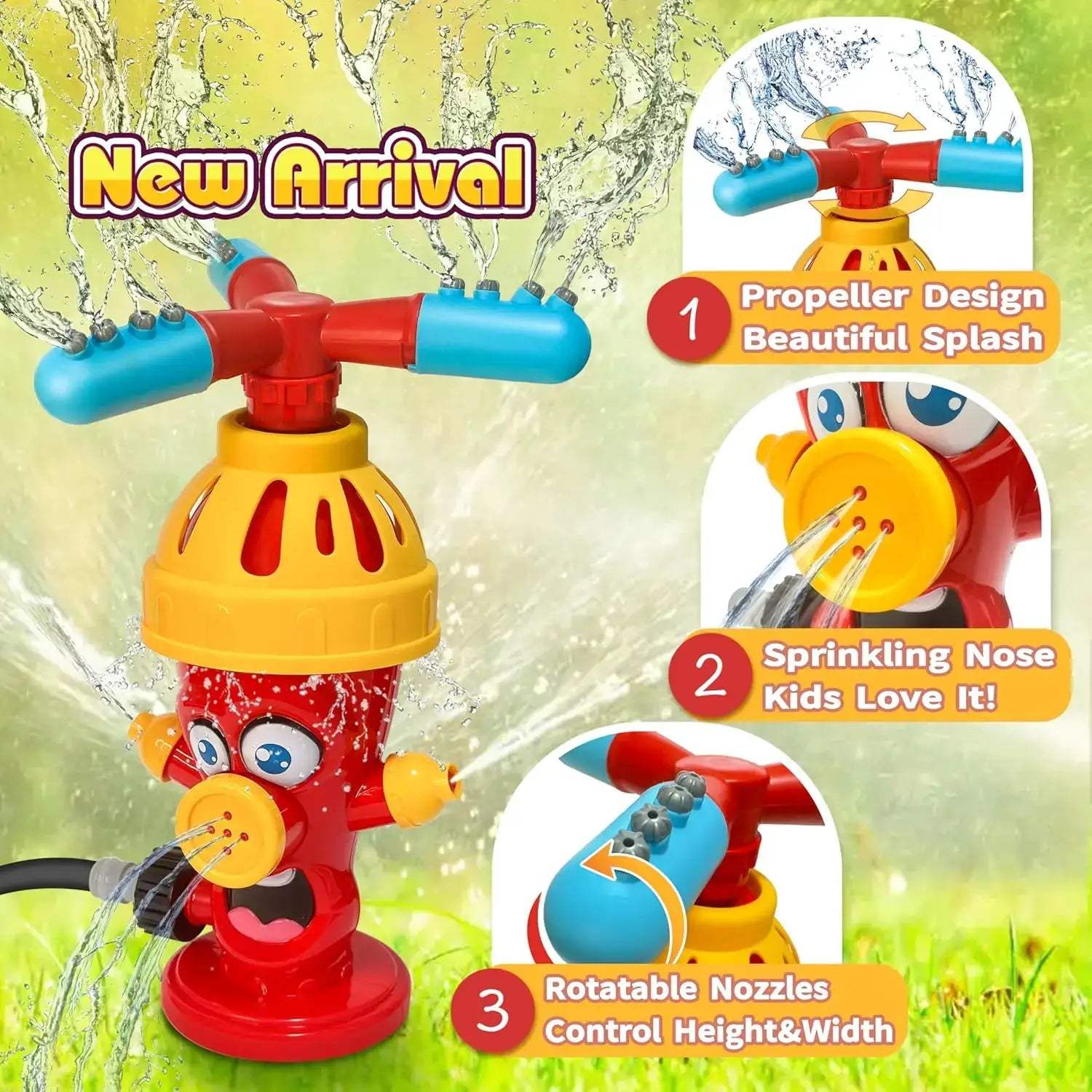  Hydrant Water Sprinkler Toy Backyard ABS Plastic -  ToylandEU™