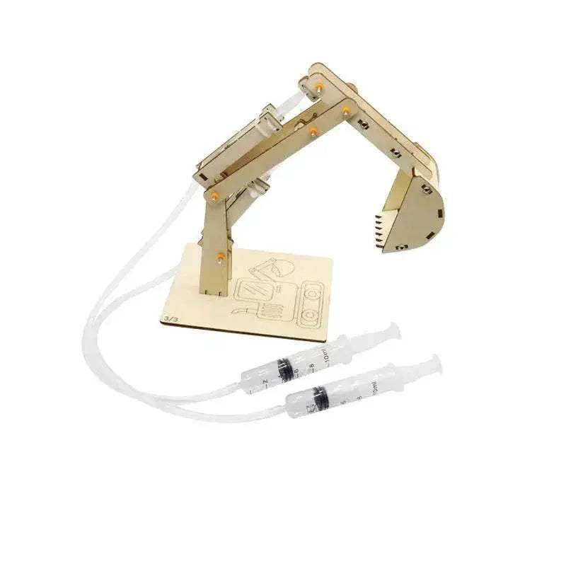 Hydraulic Excavator DIY Student Technology Small Production Science and Education Toy Model Science Experiment Toy - ToylandEU