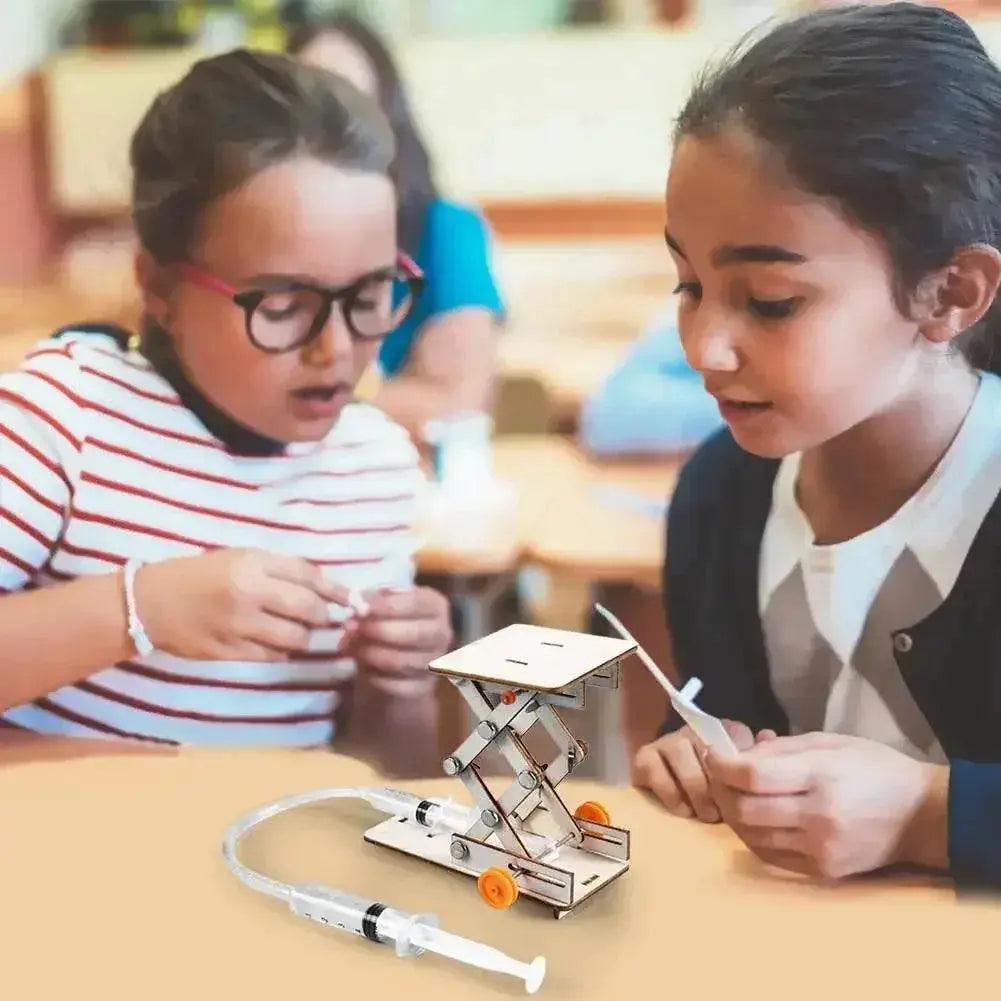  Kids DIY Science Toys Educational Scientific Experiment Kit Hydraulic Lift Table Model Physics School STEM Projects -  ToylandEU™
