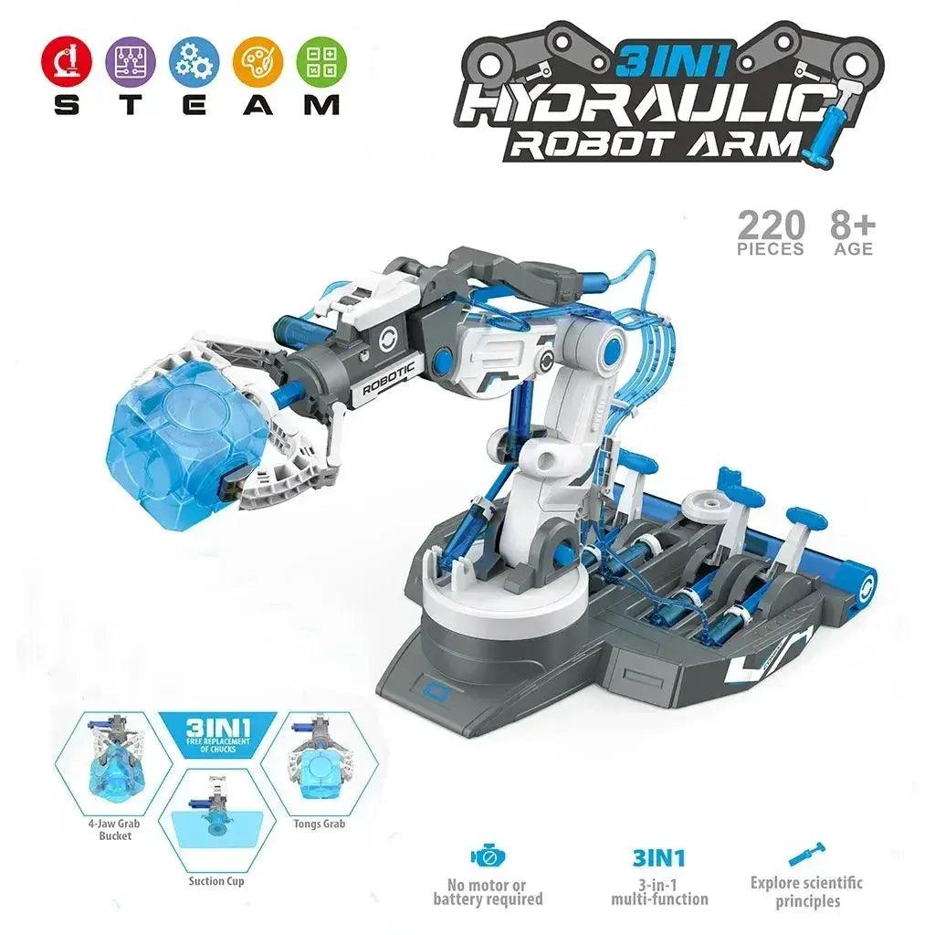  Hydraulic Robot Arm STEM Kit For Kids Learning Hands On -  ToylandEU™