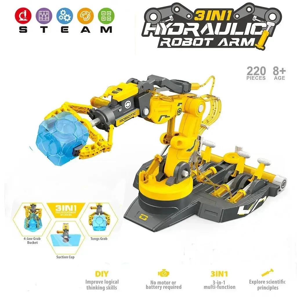  Hydraulic Robot Arm STEM Kit For Kids Learning Hands On -  ToylandEU™