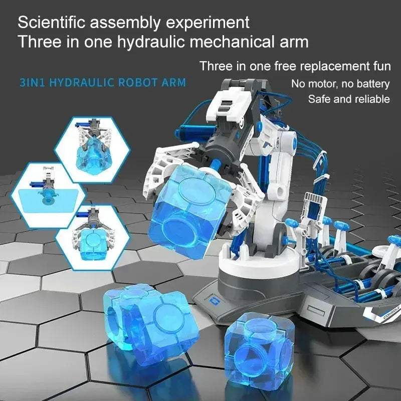  Hydraulic Robot Arm STEM Kit For Kids Learning Hands On -  ToylandEU™