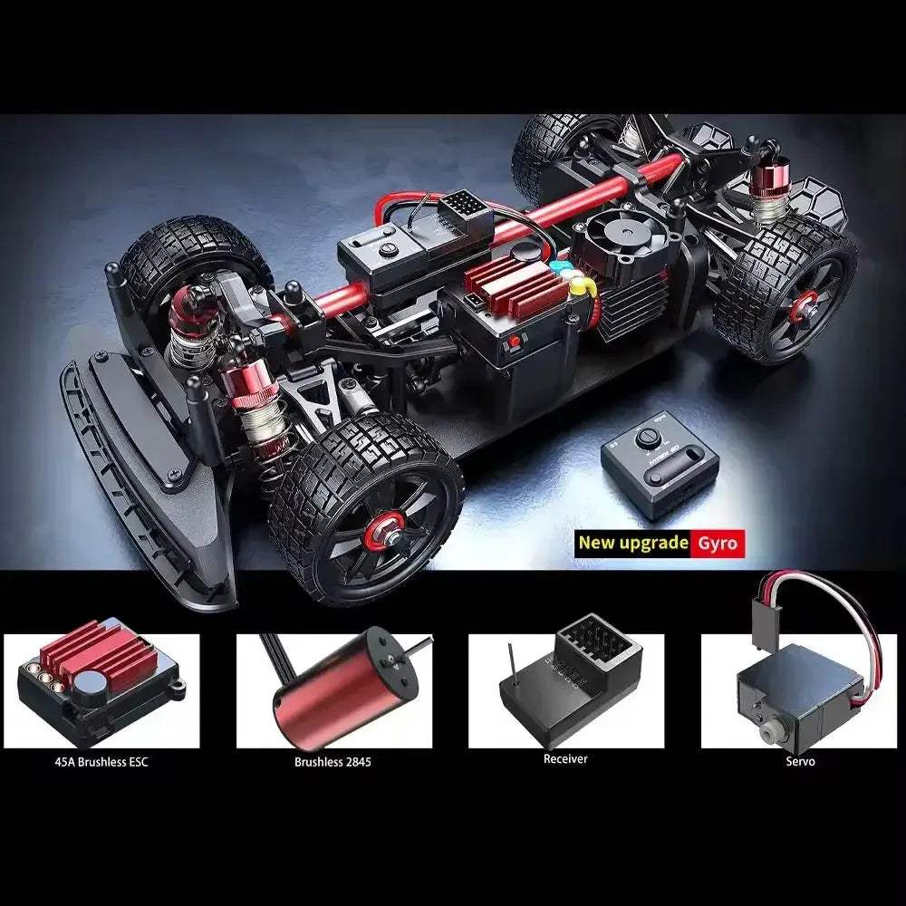 Hyper Go RC Car 4WD Brushless High-Speed Off-Road Racing - ToylandEU