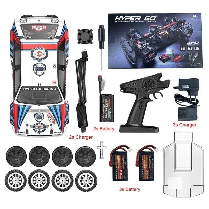 Hyper Go RC Car 4WD Brushless High-Speed Off-Road Racing - ToylandEU