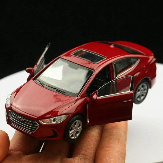 Hyundai Elantra Diecast Car Pull Back Metal Collectible - ToylandEU