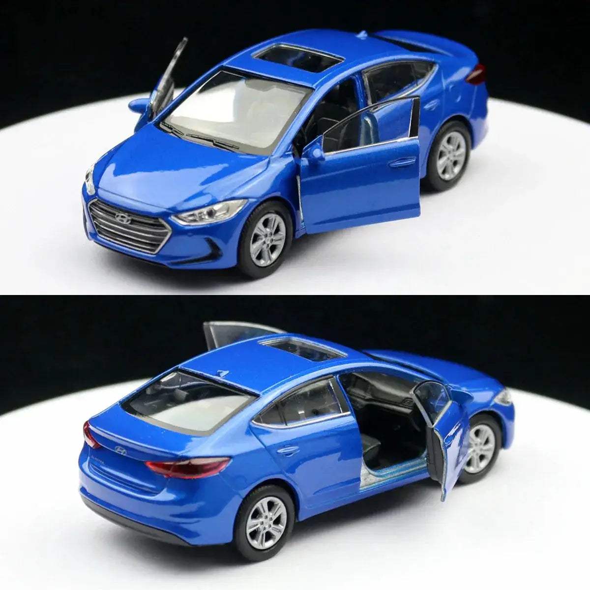 Hyundai Elantra Diecast Car Pull Back Metal Collectible - ToylandEU