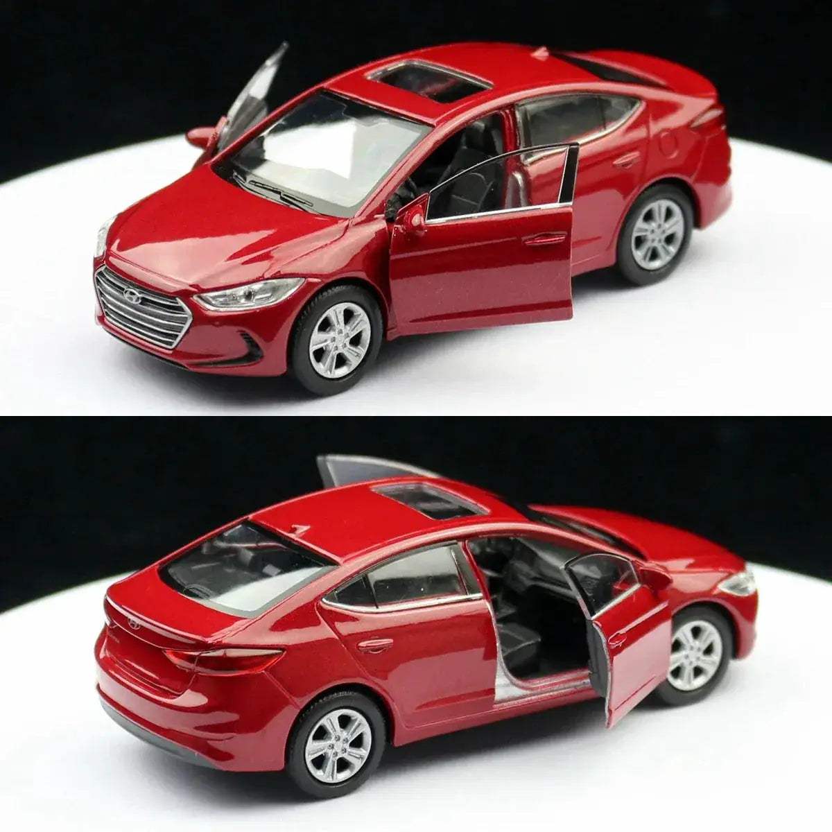 Hyundai Elantra Diecast Car Pull Back Metal Collectible - ToylandEU