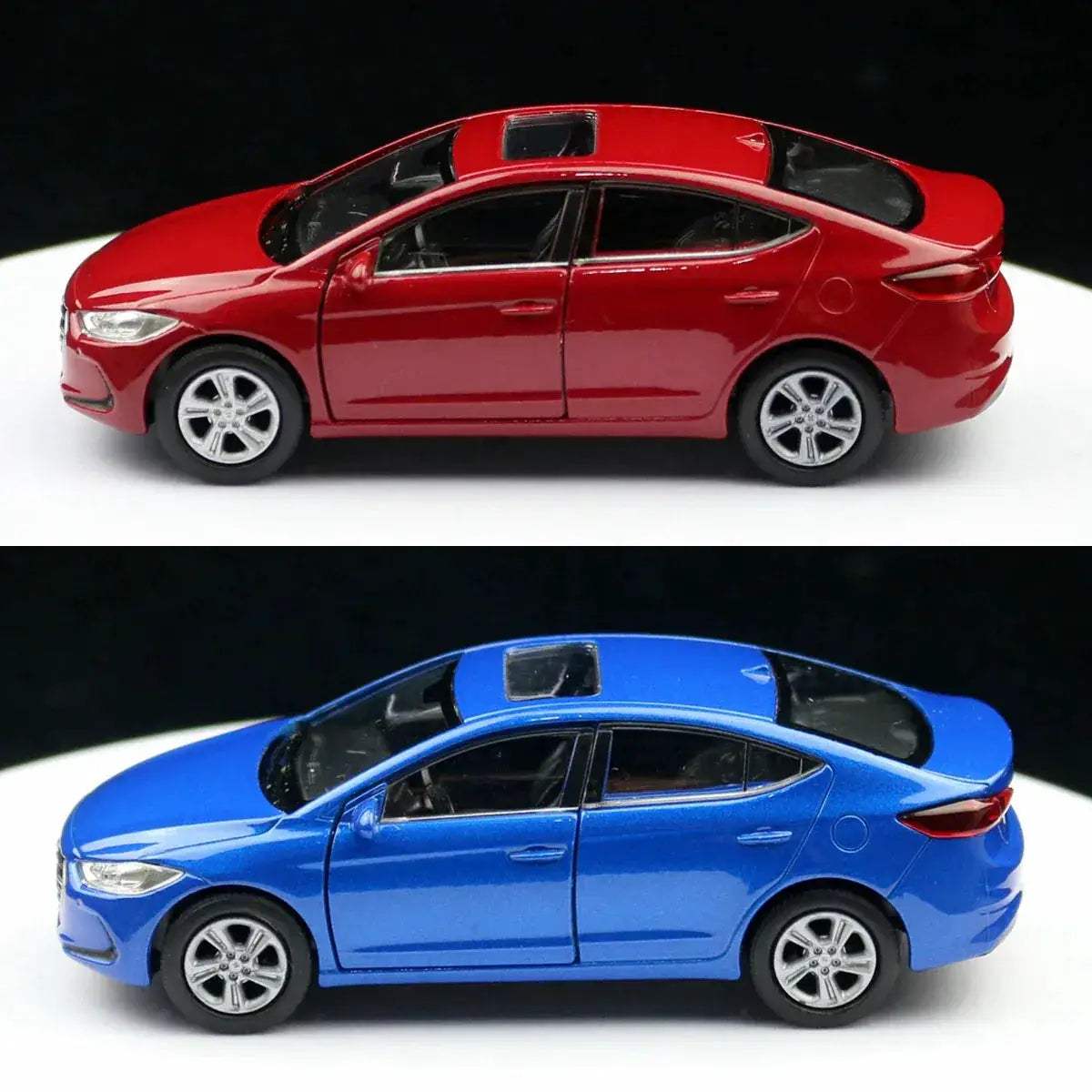 Hyundai Elantra Diecast Car Pull Back Metal Collectible - ToylandEU