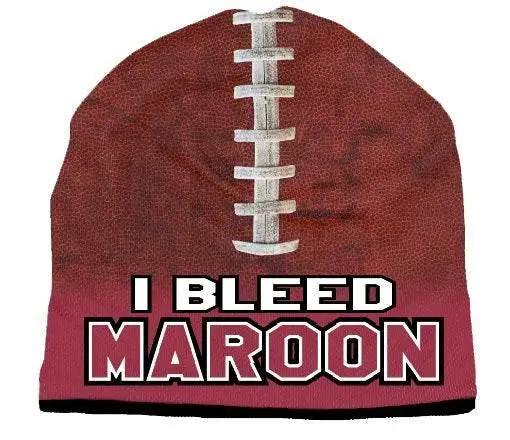  I Bleed Beanie Sublimated Football Maroon Design Pattern -  ToylandEU™