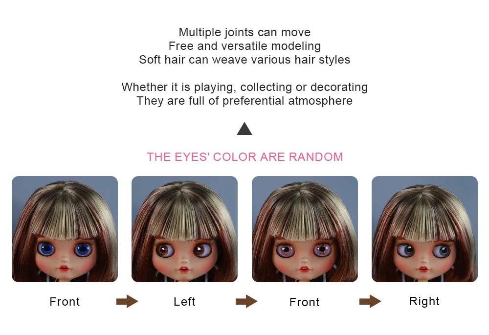 ICY DBS Blyth 1/6 BJD Dolls 30cm Tan Skin Matte Face - ToylandEU