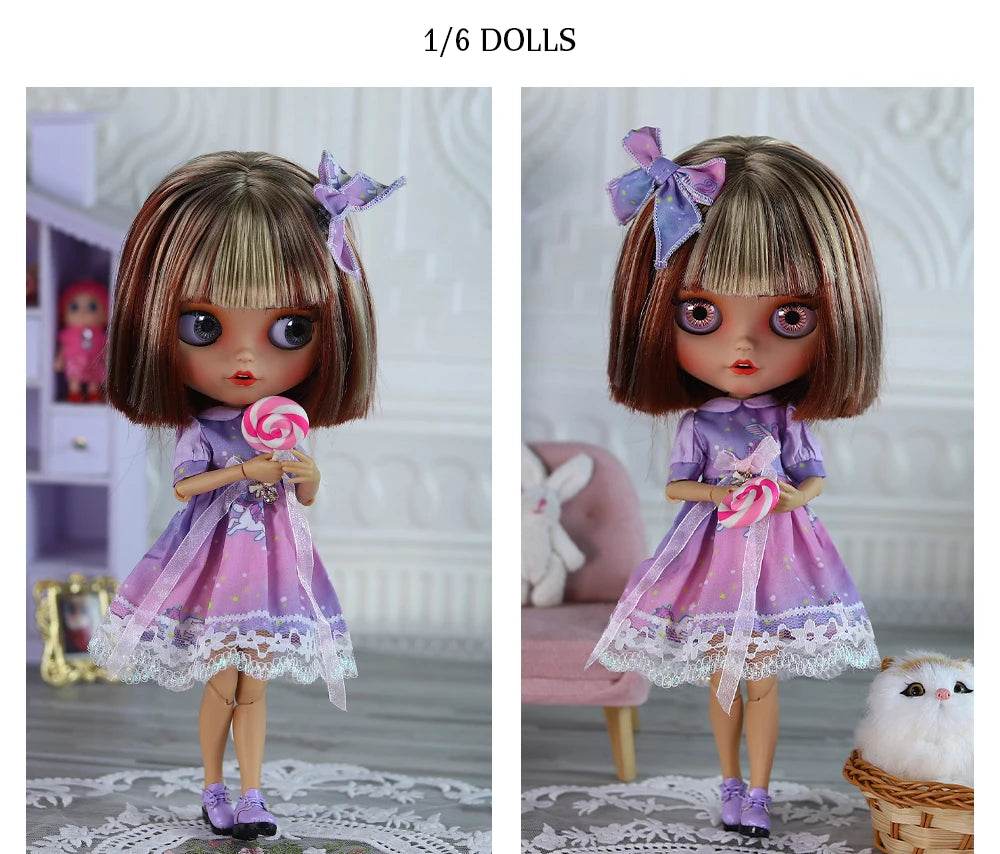 ICY DBS Blyth 1/6 BJD Dolls 30cm Tan Skin Matte Face - ToylandEU