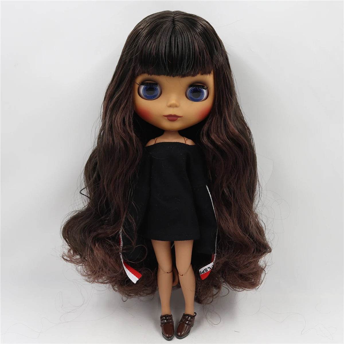 ICY DBS Blyth Doll 1/6 BJD Black Mix Brown Hair 30cm Custom DIY Anime Girl - ToylandEU