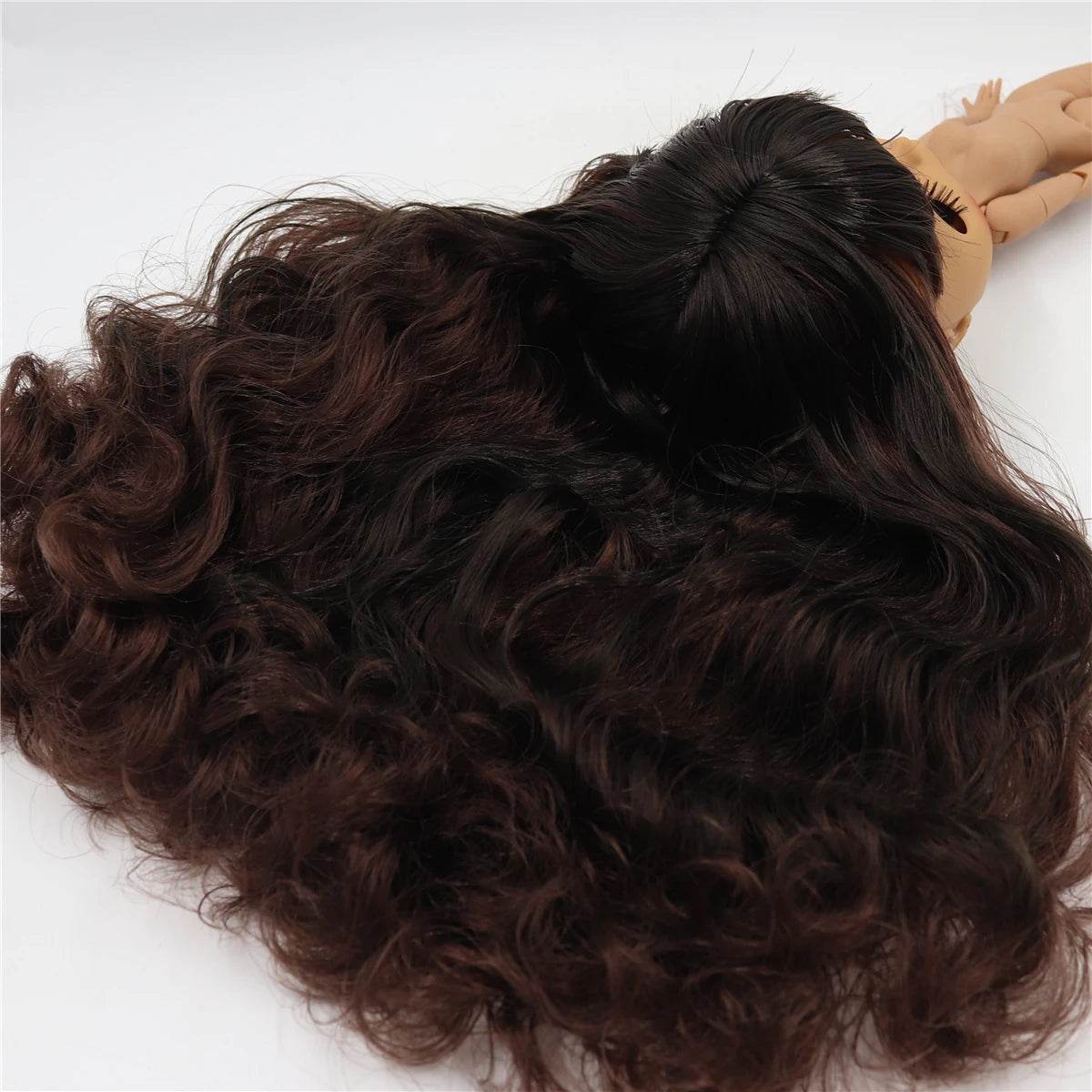 ICY DBS Blyth Doll 1/6 BJD Black Mix Brown Hair 30cm Custom DIY Anime Girl - ToylandEU