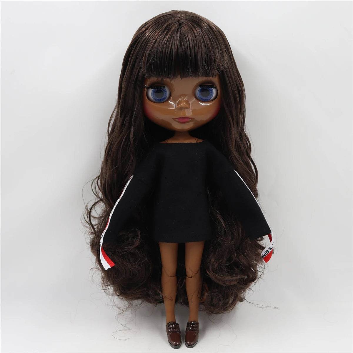 ICY DBS Blyth Doll 1/6 BJD Black Mix Brown Hair 30cm Custom DIY Anime Girl - ToylandEU