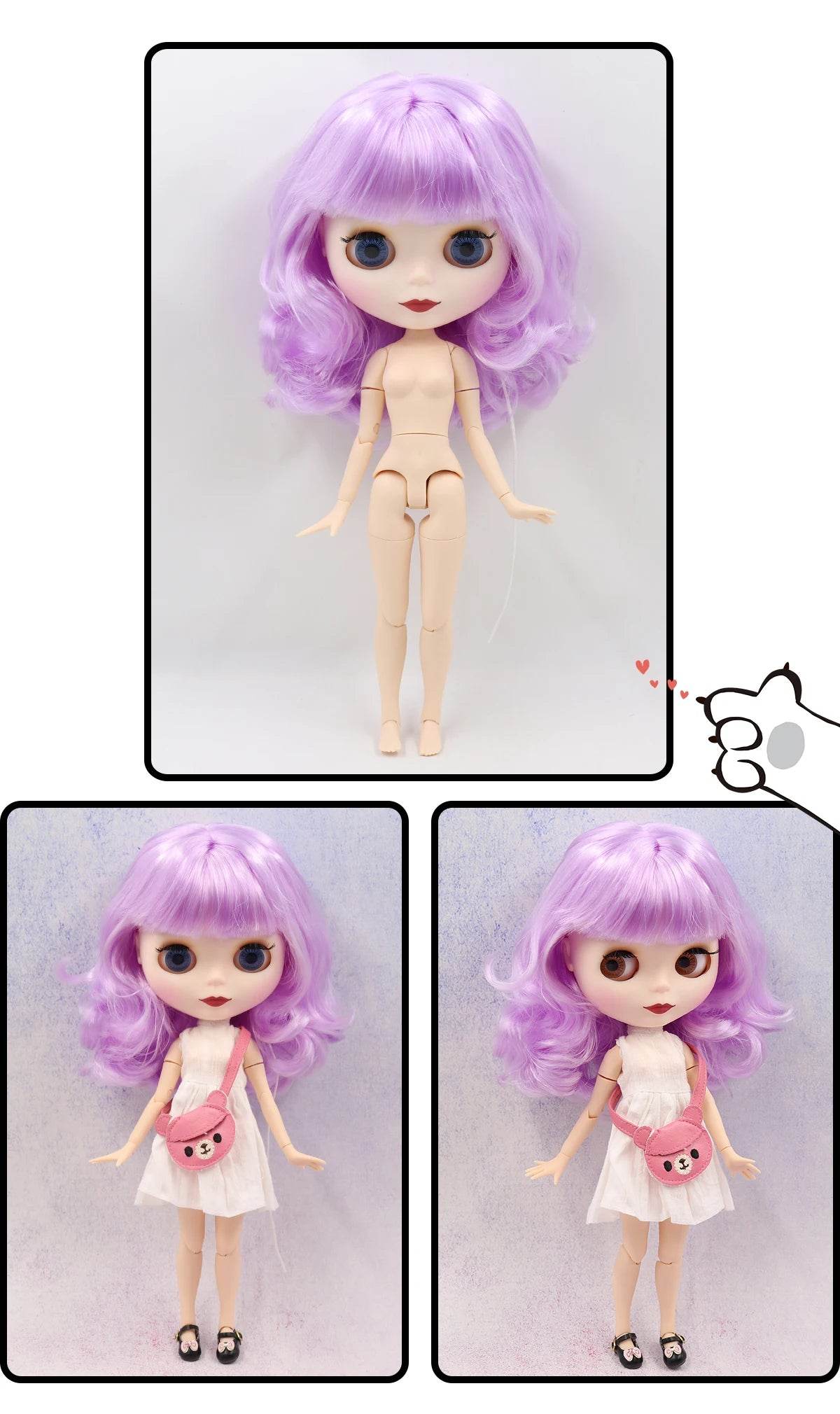 ICY DBS Blyth Doll 1/6 BJD Toy Joint Body Special Offer Lower Price 30cm Anime Doll with Random Eye Colors - ToylandEU
