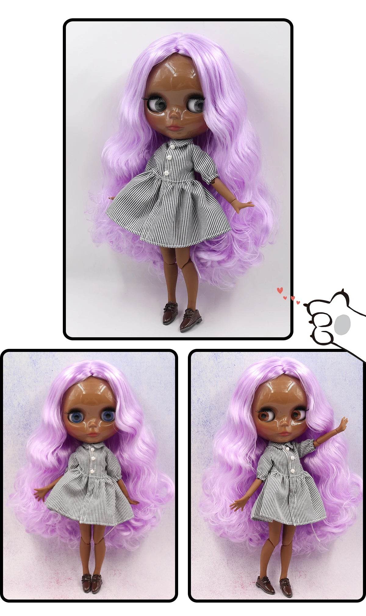 ICY DBS Blyth Doll 1/6 BJD Toy Joint Body Special Offer Lower Price 30cm Anime Doll with Random Eye Colors - ToylandEU