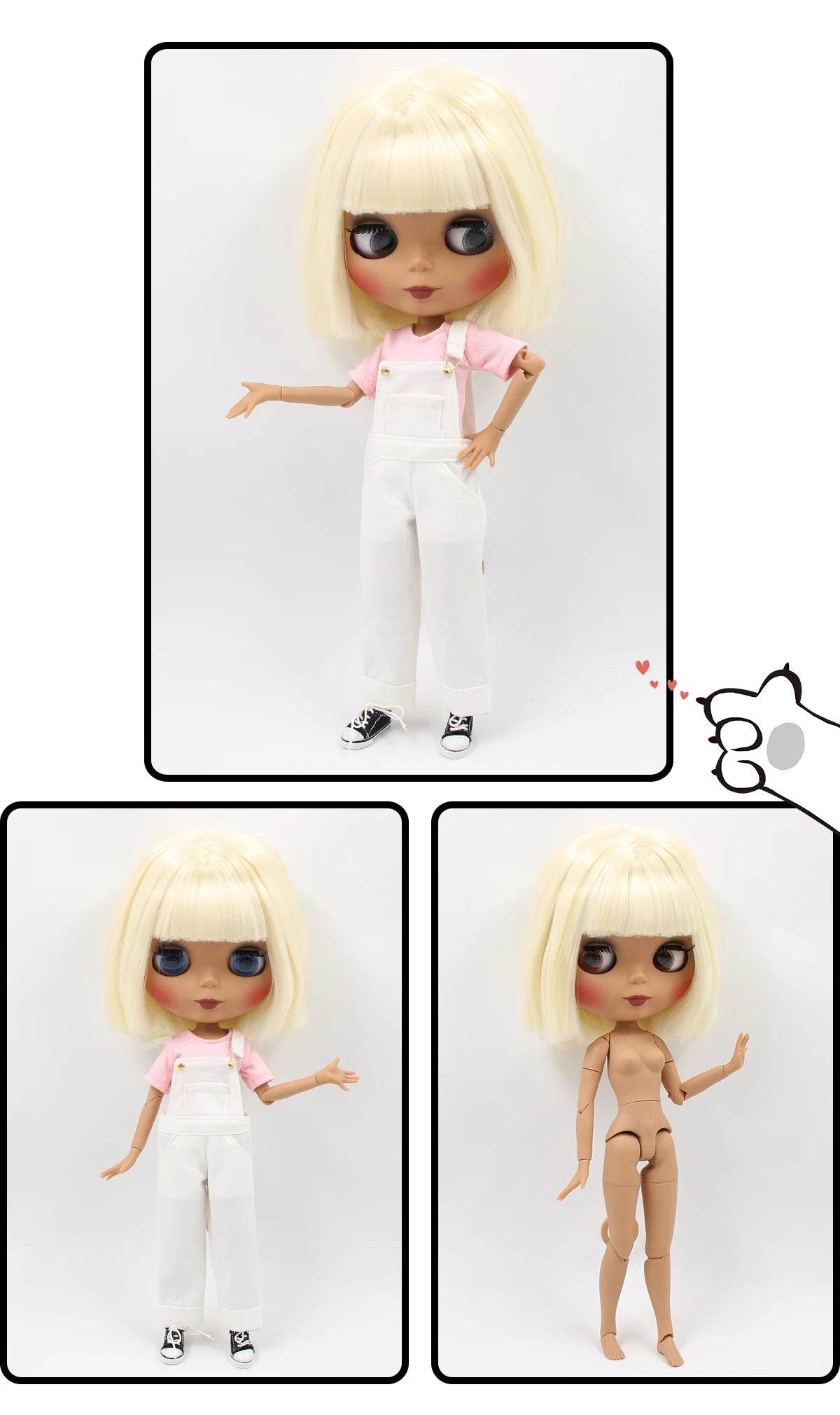 ICY DBS Blyth Doll 1/6 BJD Toy Joint Body Special Offer Lower Price 30cm Anime Doll with Random Eye Colors - ToylandEU