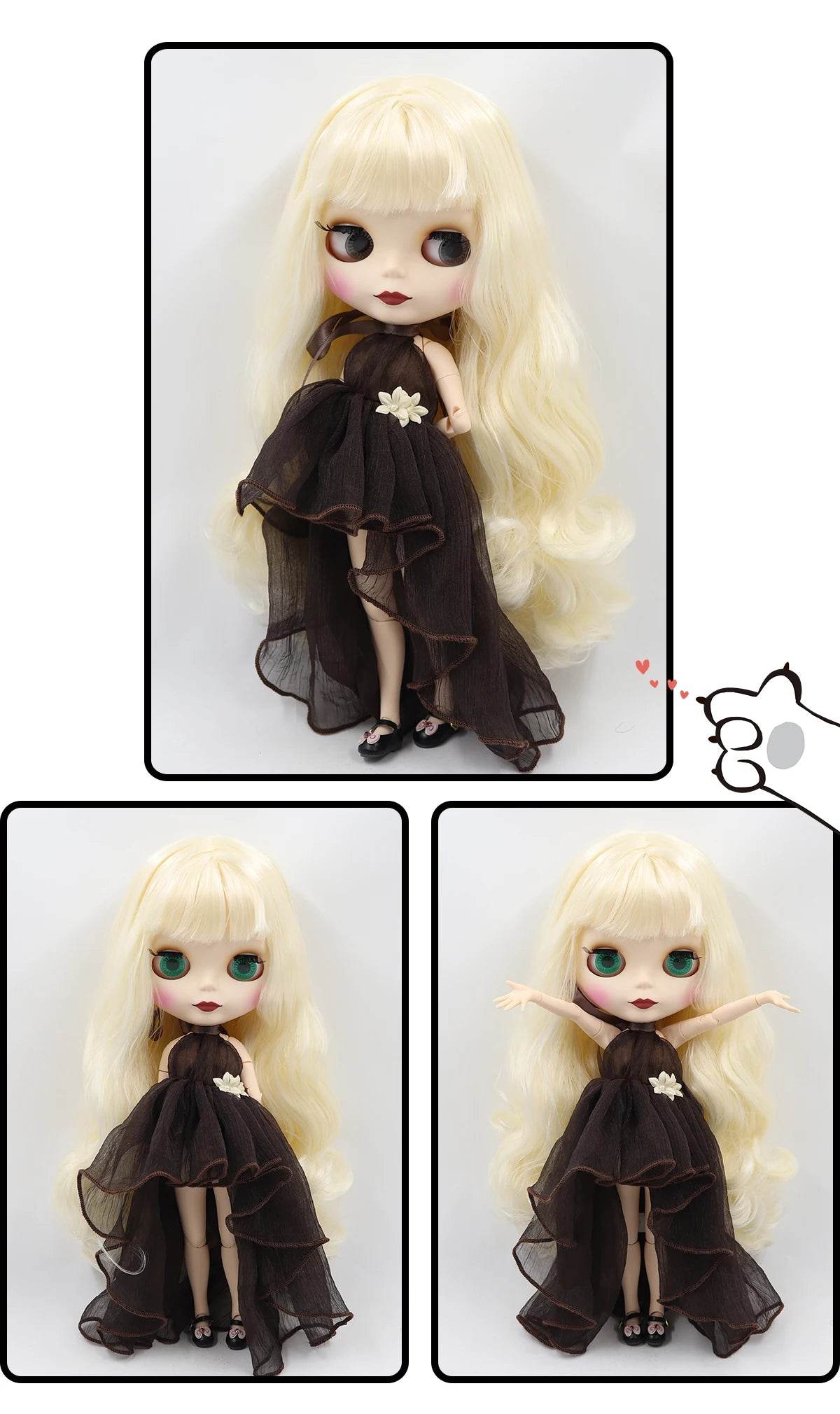 ICY DBS Blyth Doll 1/6 BJD Toy Joint Body Special Offer Lower Price 30cm Anime Doll with Random Eye Colors - ToylandEU