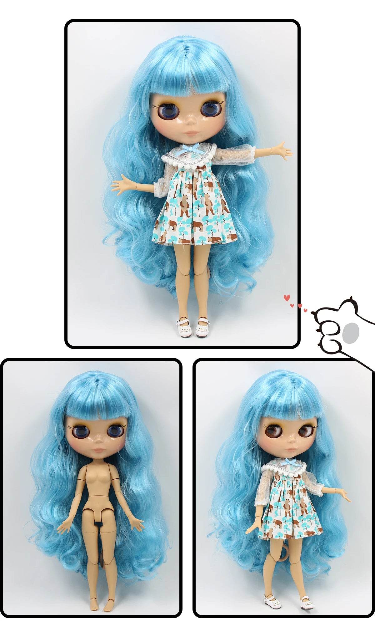ICY DBS Blyth Doll 1/6 BJD Toy Joint Body Special Offer Lower Price 30cm Anime Doll with Random Eye Colors - ToylandEU