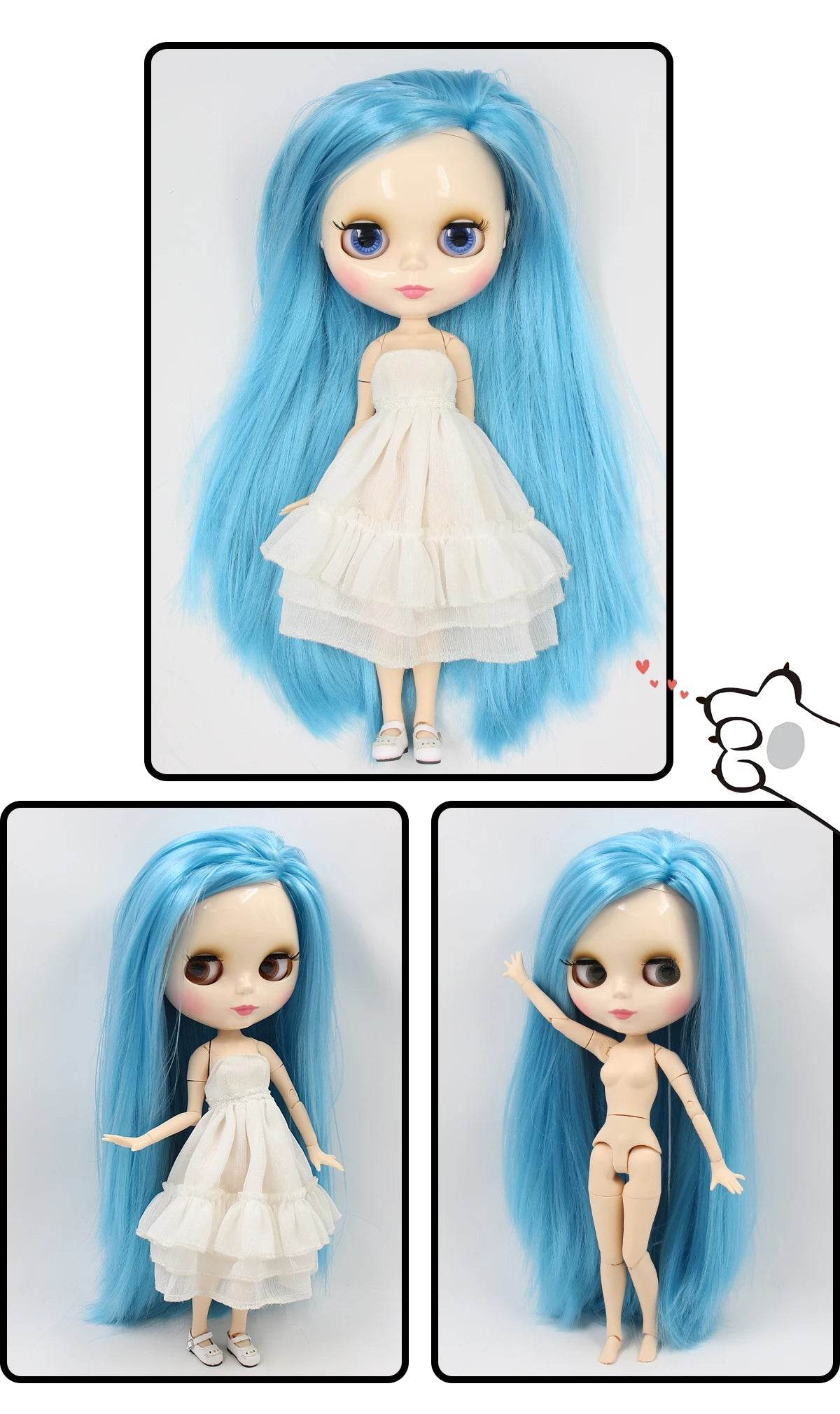 ICY DBS Blyth Doll 1/6 BJD Toy Joint Body Special Offer Lower Price 30cm Anime Doll with Random Eye Colors - ToylandEU