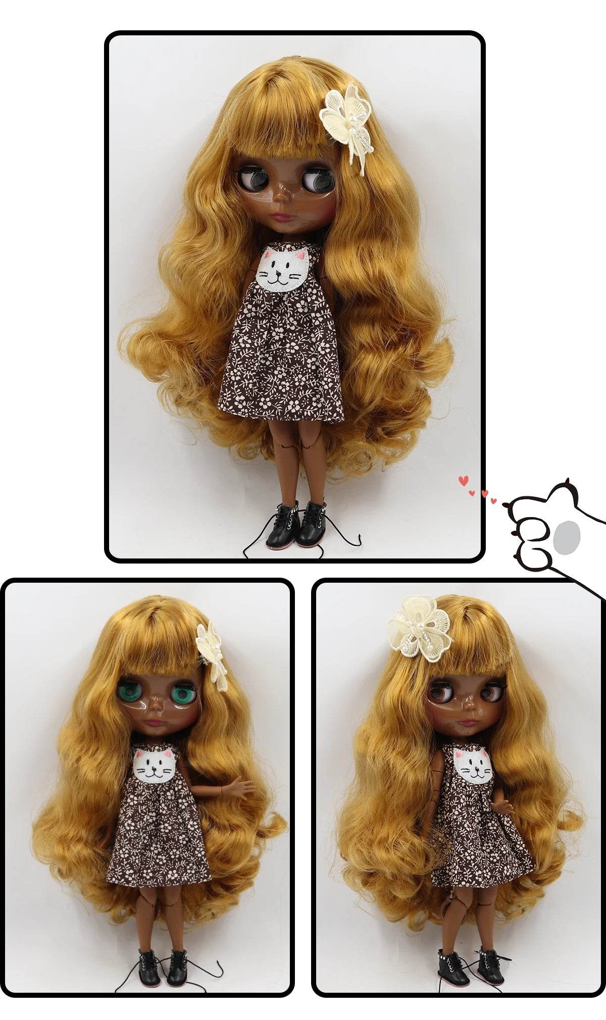 ICY DBS Blyth Doll 1/6 BJD Toy Joint Body Special Offer Lower Price 30cm Anime Doll with Random Eye Colors - ToylandEU