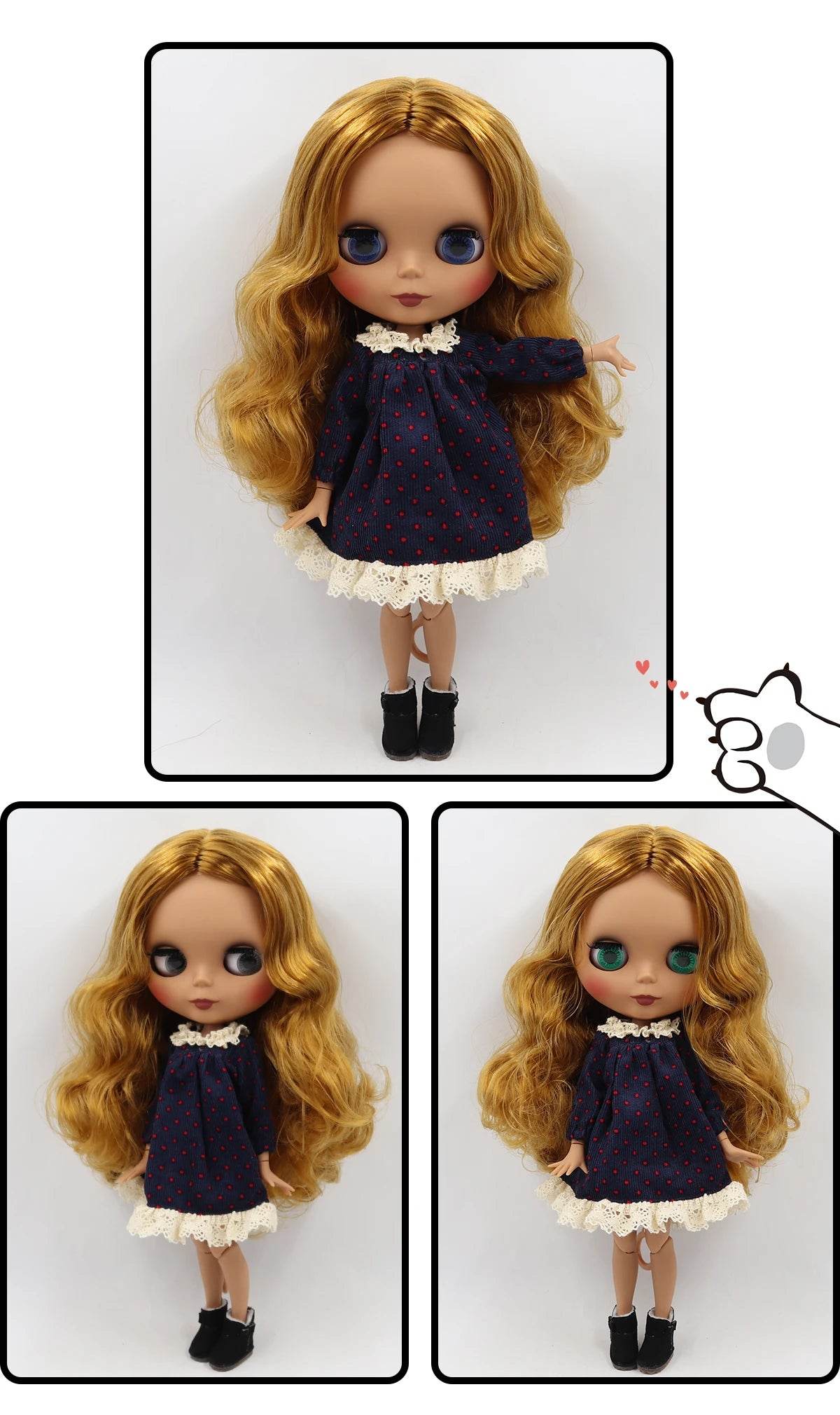 ICY DBS Blyth Doll 1/6 BJD Toy Joint Body Special Offer Lower Price 30cm Anime Doll with Random Eye Colors - ToylandEU