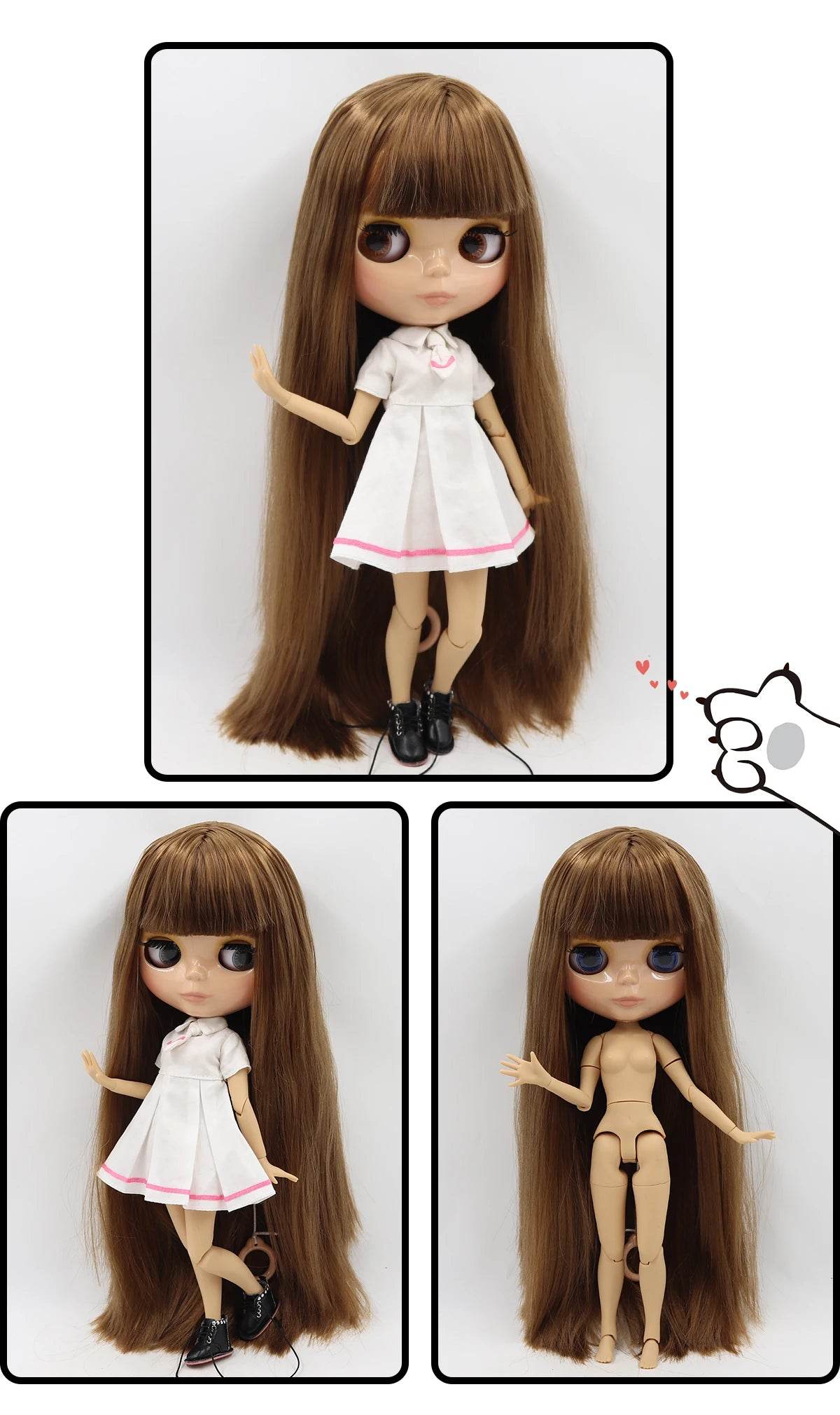ICY DBS Blyth Doll 1/6 BJD Toy Joint Body Special Offer Lower Price 30cm Anime Doll with Random Eye Colors - ToylandEU