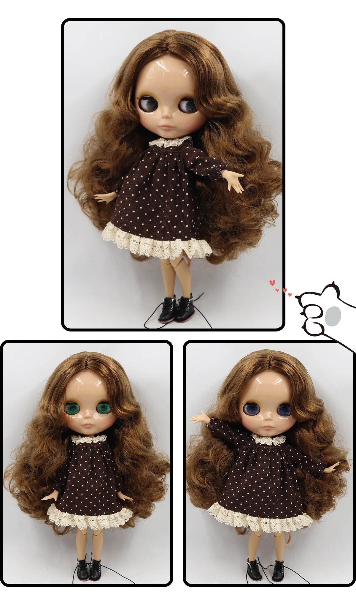 ICY DBS Blyth Doll 1/6 BJD Toy Joint Body Special Offer Lower Price 30cm Anime Doll with Random Eye Colors - ToylandEU