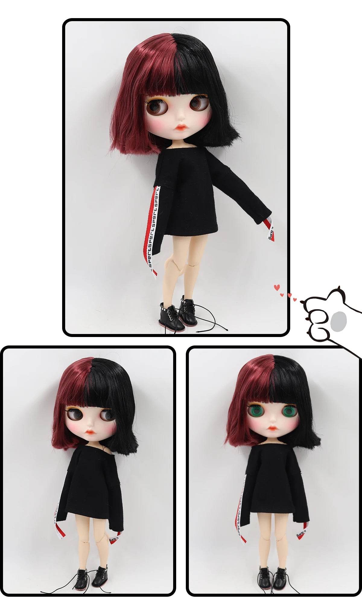 ICY DBS Blyth Doll 1/6 BJD Toy Joint Body Special Offer Lower Price 30cm Anime Doll with Random Eye Colors - ToylandEU