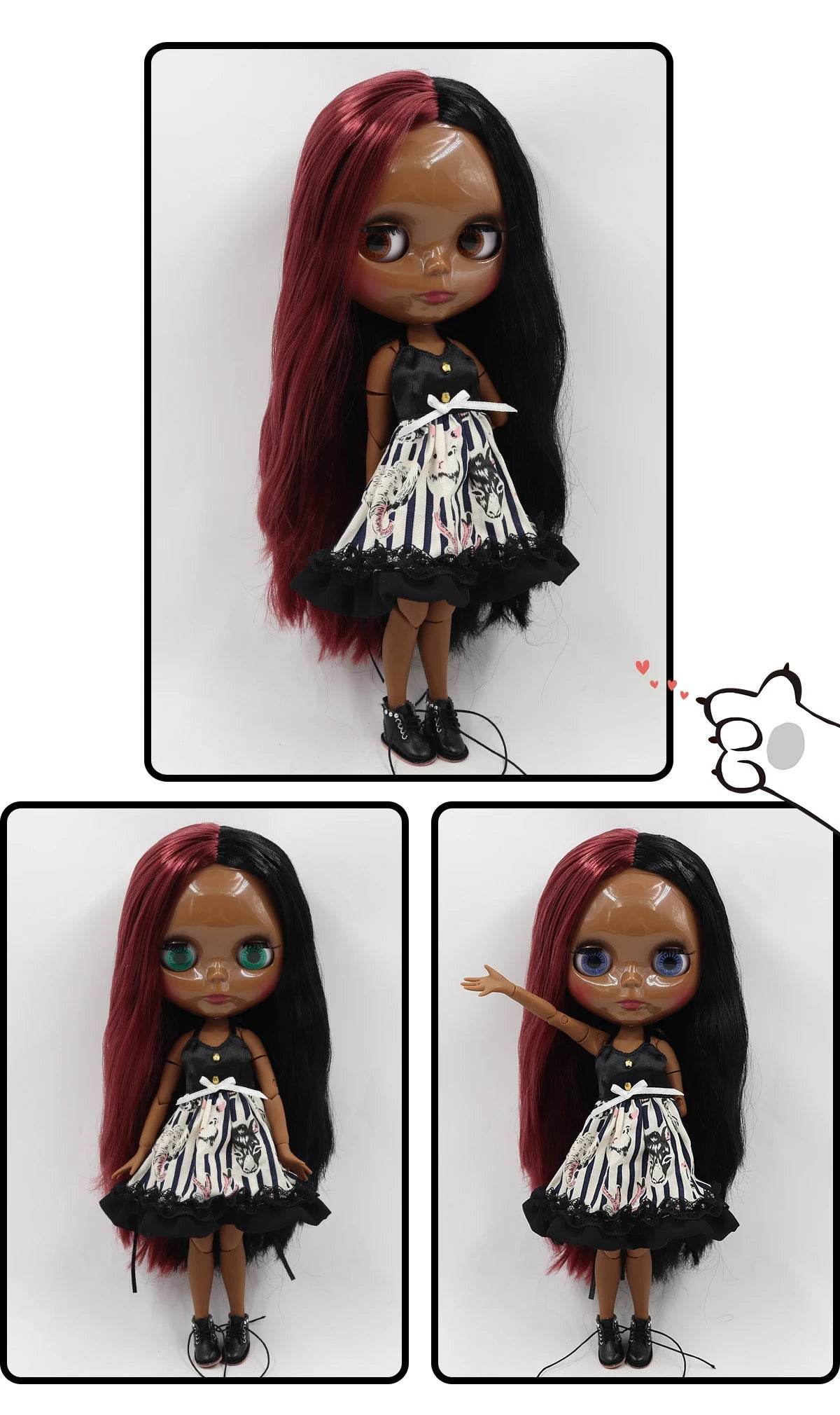 ICY DBS Blyth Doll 1/6 BJD Toy Joint Body Special Offer Lower Price 30cm Anime Doll with Random Eye Colors - ToylandEU