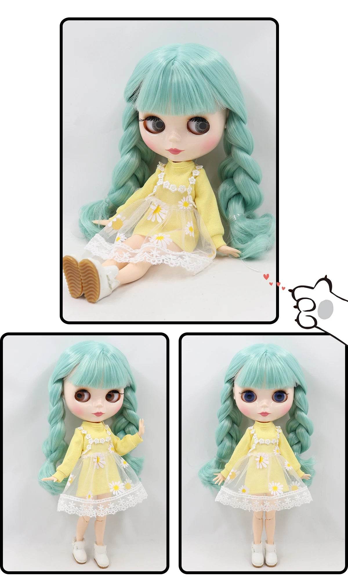 ICY DBS Blyth Doll 1/6 BJD Toy Joint Body Special Offer Lower Price 30cm Anime Doll with Random Eye Colors - ToylandEU