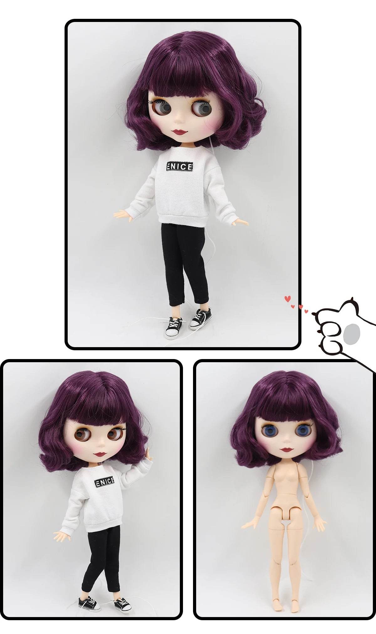 ICY DBS Blyth Doll 1/6 BJD Toy Joint Body Special Offer Lower Price 30cm Anime Doll with Random Eye Colors - ToylandEU