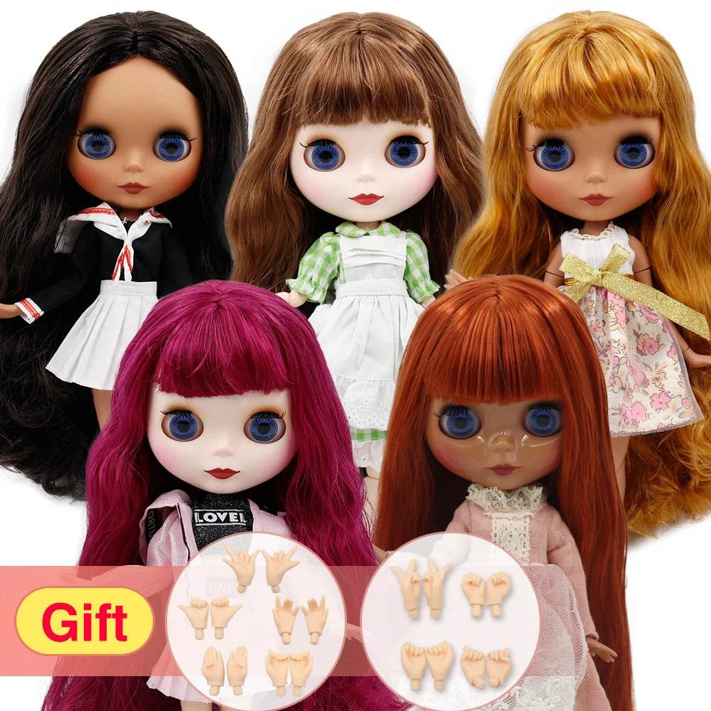 ICY DBS Blyth Doll Joint Body White Black Dark Skin DIY Makeup Special Price Gift Set - ToylandEU