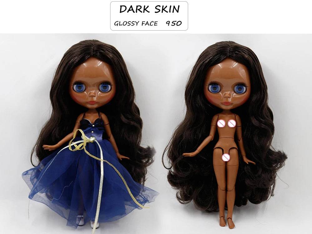 ICY DBS Blyth Doll Joint Body White Black Dark Skin DIY Makeup Special Price Gift Set - ToylandEU