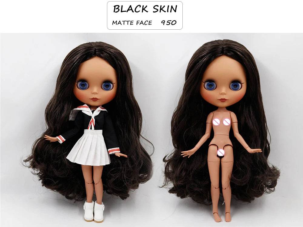 ICY DBS Blyth Doll Joint Body White Black Dark Skin DIY Makeup Special Price Gift Set - ToylandEU