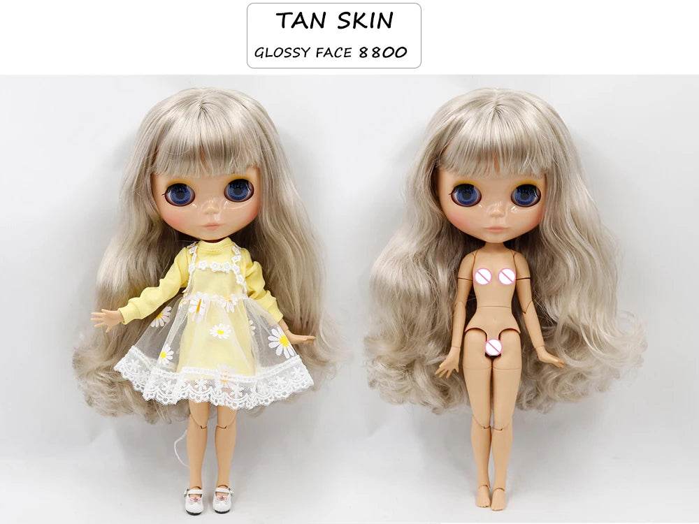 ICY DBS Blyth Doll Joint Body White Black Dark Skin DIY Makeup Special Price Gift Set - ToylandEU
