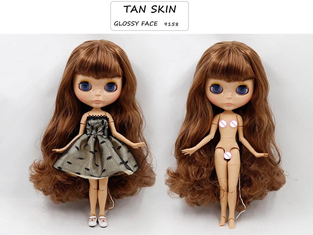 ICY DBS Blyth Doll Joint Body White Black Dark Skin DIY Makeup Special Price Gift Set - ToylandEU